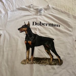 Doberman Tee size S by Gildan